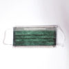Ochranné rúška ZELENÉ jednorazové 3-vrstvové vysokej kvality z netkanej textílie - 50 kusov
