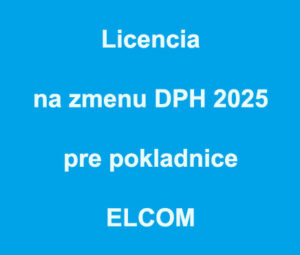 Licencia zmena DPH 2025 Elcom
