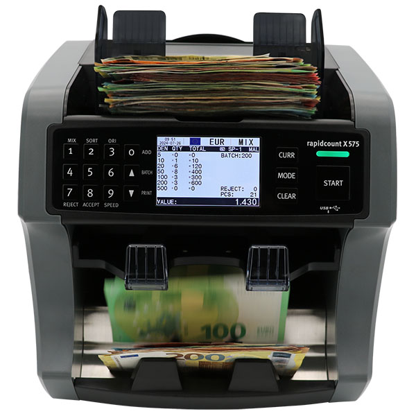 Počítačka bankoviek Ratiotec RapidCount X 575 Počítačka bankoviek Ratiotec RapidCount X 575