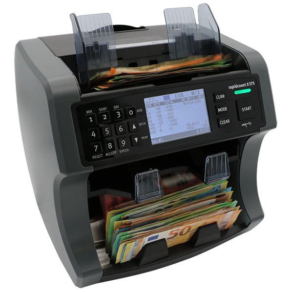 Počítačka bankoviek Ratiotec RapidCount X 575 Počítačka bankoviek Ratiotec RapidCount X 575